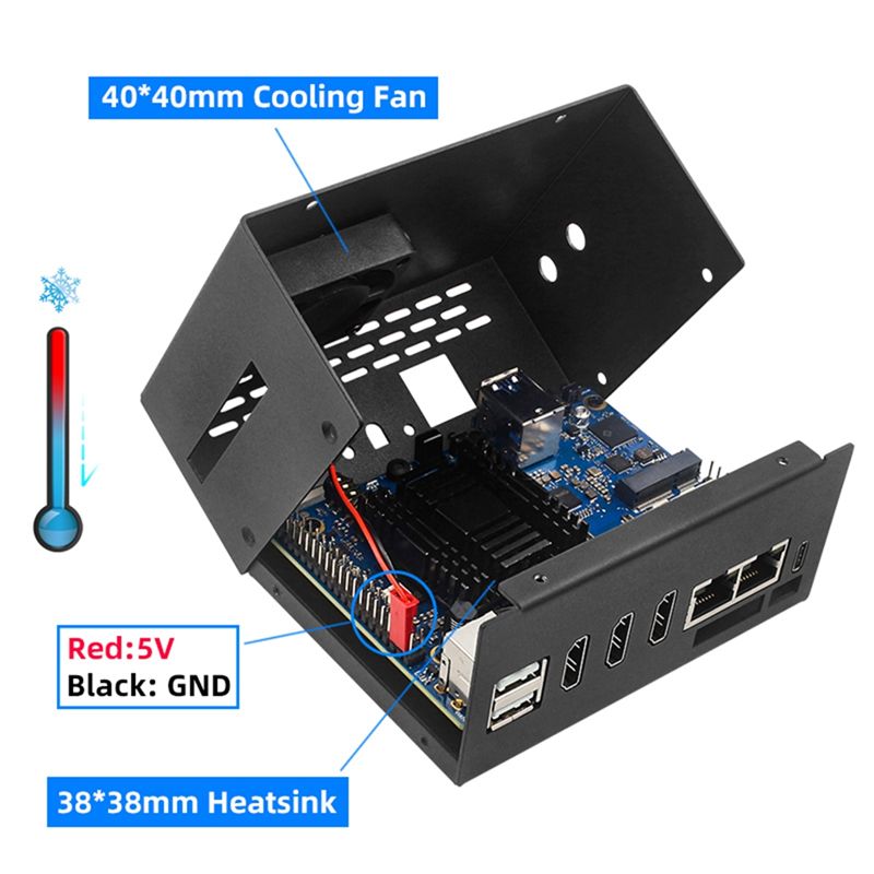 A29F-メタルケース 高品質ケース Orange Pi 5 - Orange Pi 5 Plus 16Gb のレビューと価格